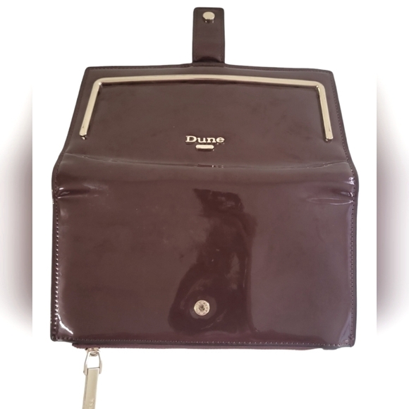 Dune London Kaydence Patent Finish Plum Bifold Wallet - Picture 5 of 10